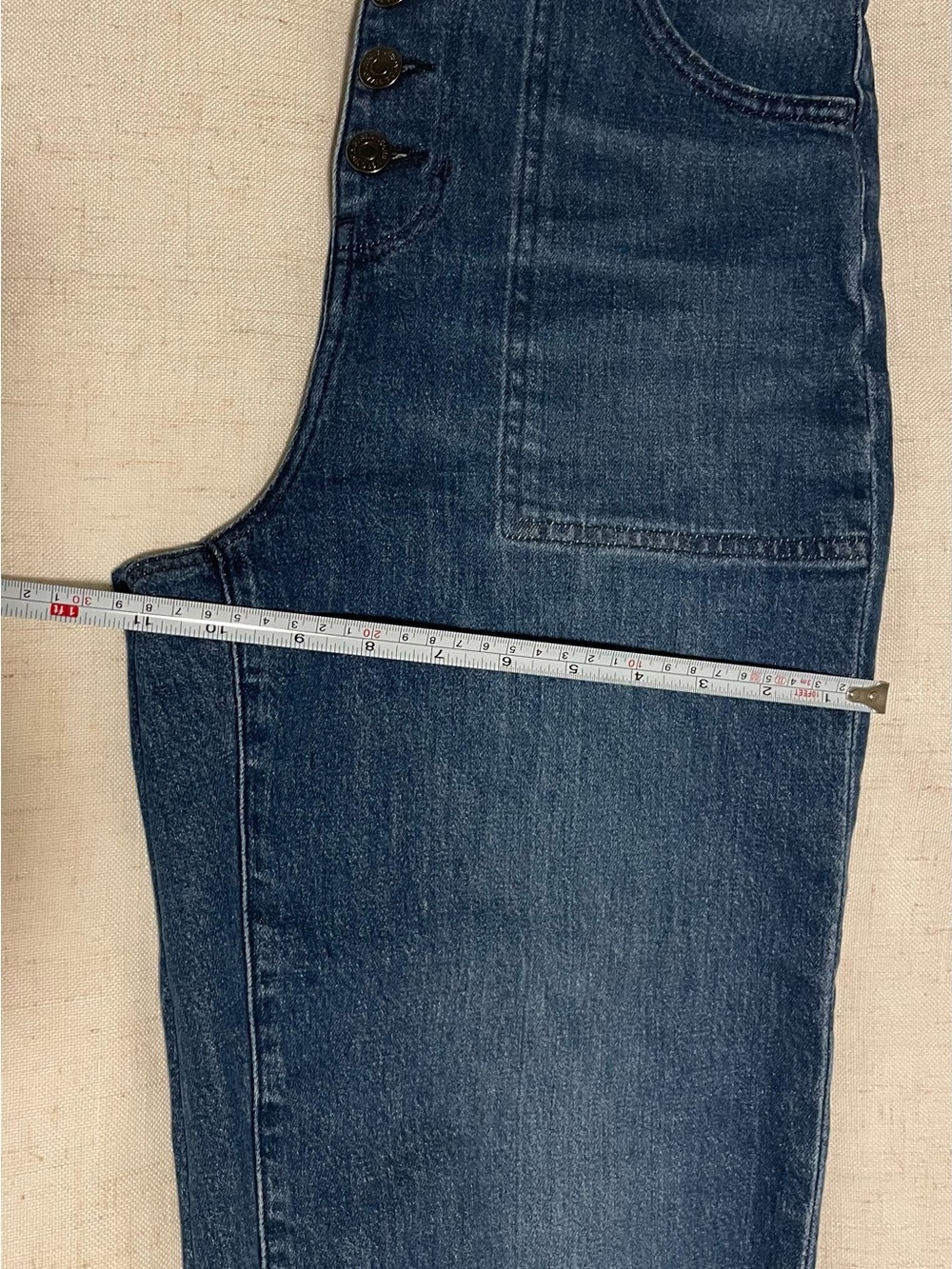Veronica Beard Crosbie Crop Wide Leg High Rise Button Fly Jeans 28 - Picture 9 of 11